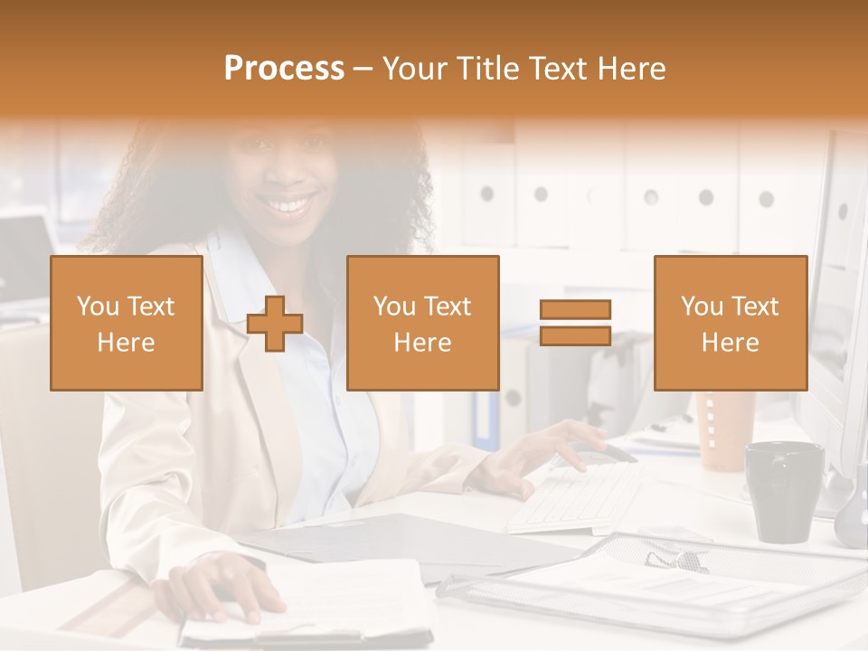 Writing Cheerful Black PowerPoint Template