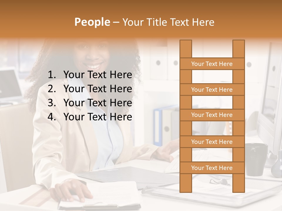 Writing Cheerful Black PowerPoint Template