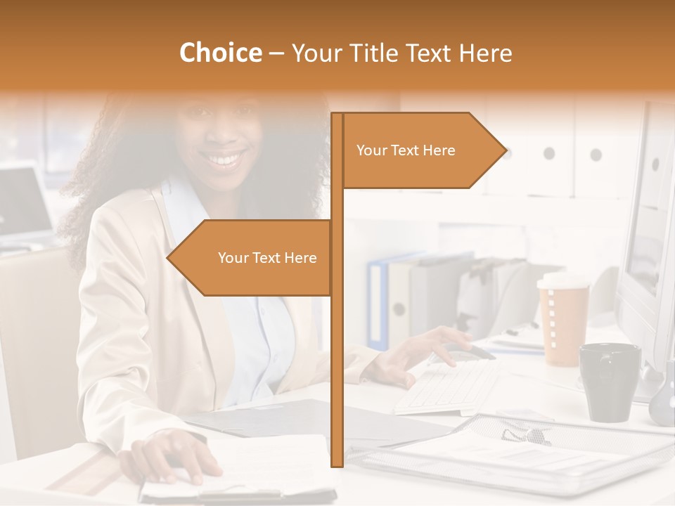 Writing Cheerful Black PowerPoint Template