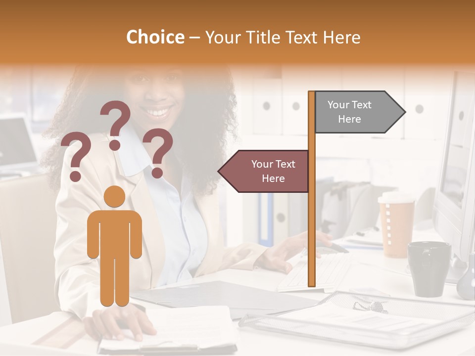 Writing Cheerful Black PowerPoint Template