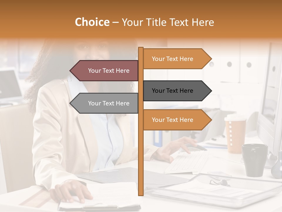 Writing Cheerful Black PowerPoint Template