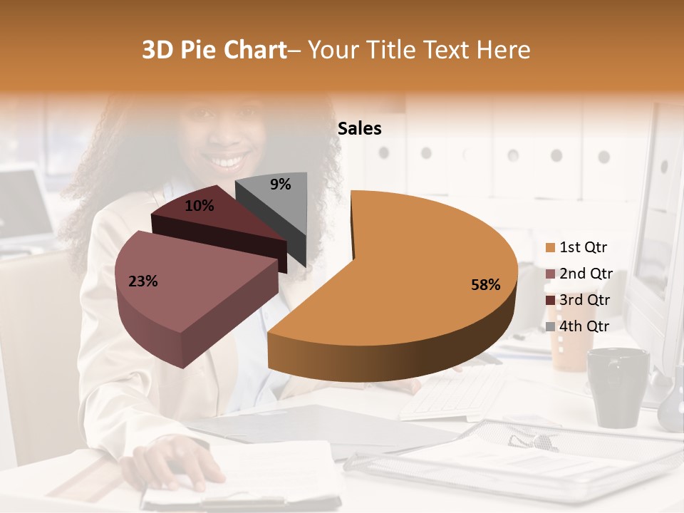 Writing Cheerful Black PowerPoint Template