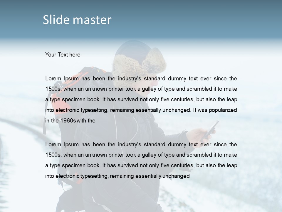 Mobile Black Peak PowerPoint Template