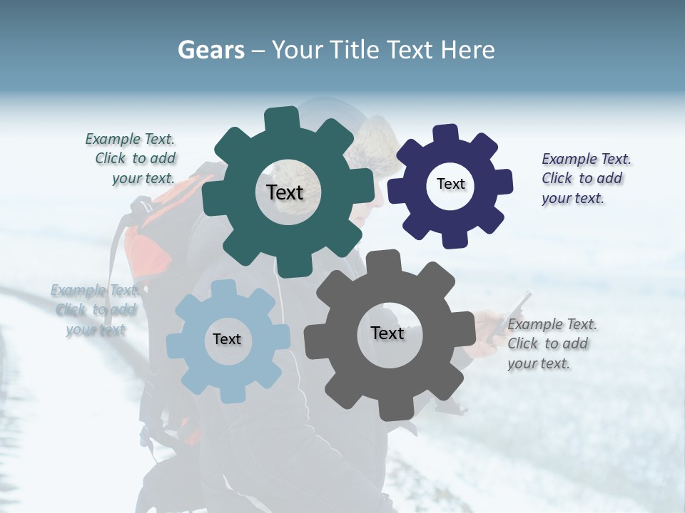 Mobile Black Peak PowerPoint Template