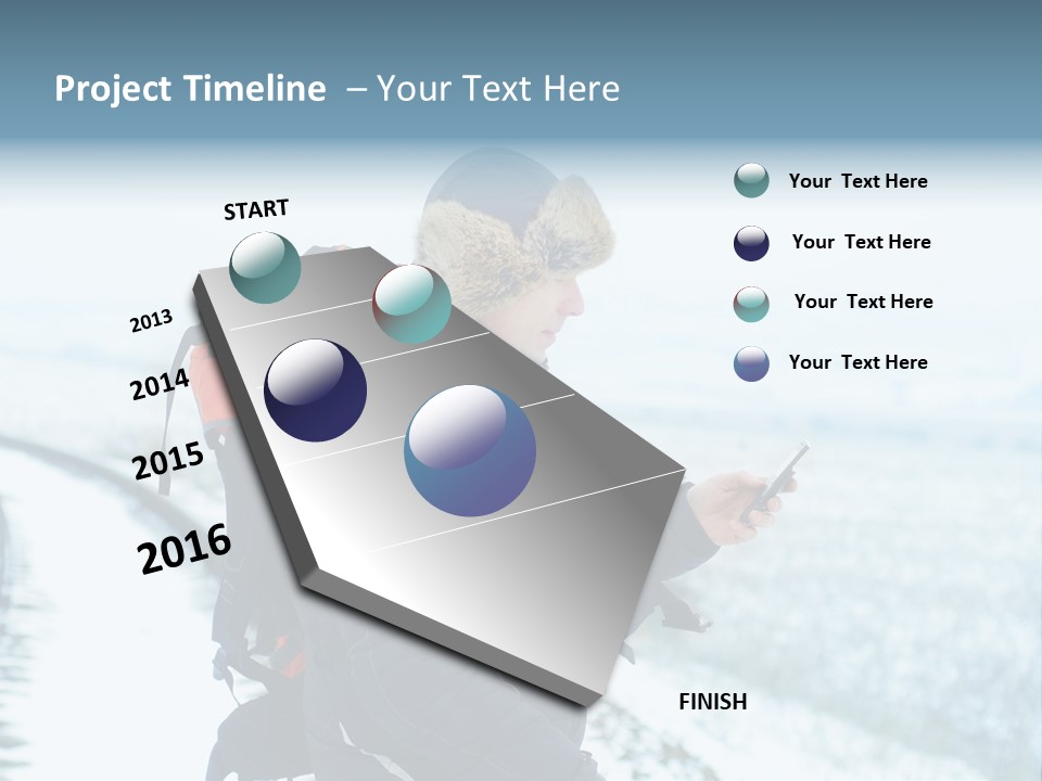 Mobile Black Peak PowerPoint Template