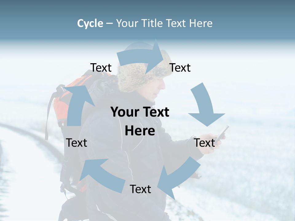 Mobile Black Peak PowerPoint Template