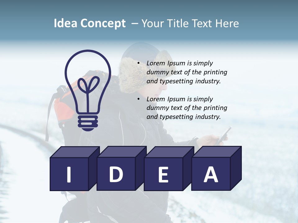 Mobile Black Peak PowerPoint Template