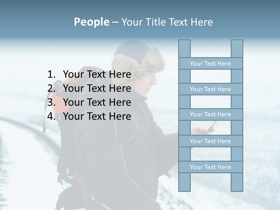Mobile Black Peak PowerPoint Template