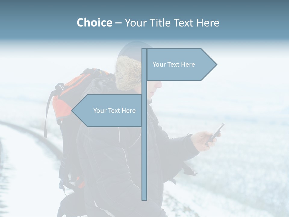 Mobile Black Peak PowerPoint Template