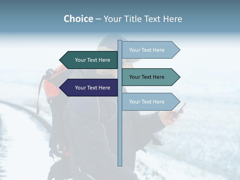 Mobile Black Peak PowerPoint Template