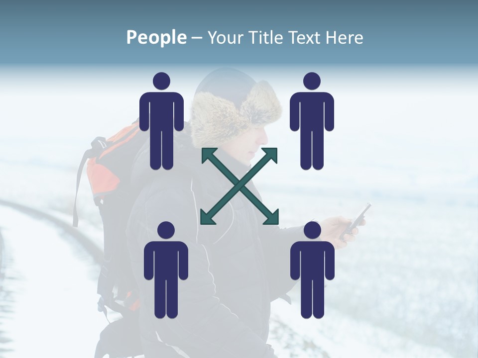 Mobile Black Peak PowerPoint Template