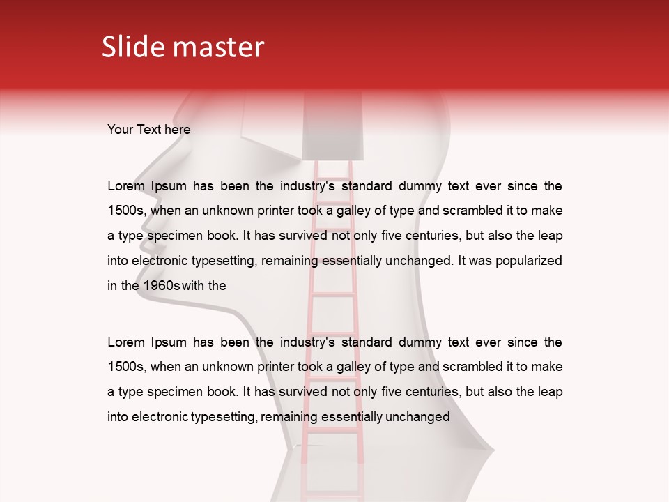 Path Stair Ladder PowerPoint Template