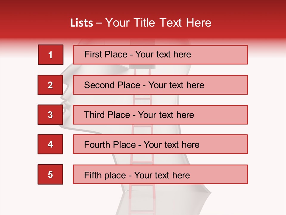Path Stair Ladder PowerPoint Template