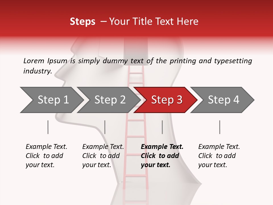 Path Stair Ladder PowerPoint Template