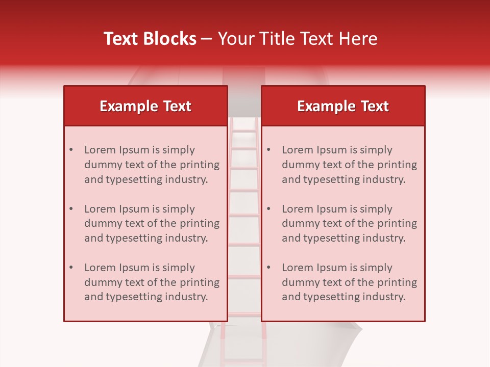 Path Stair Ladder PowerPoint Template