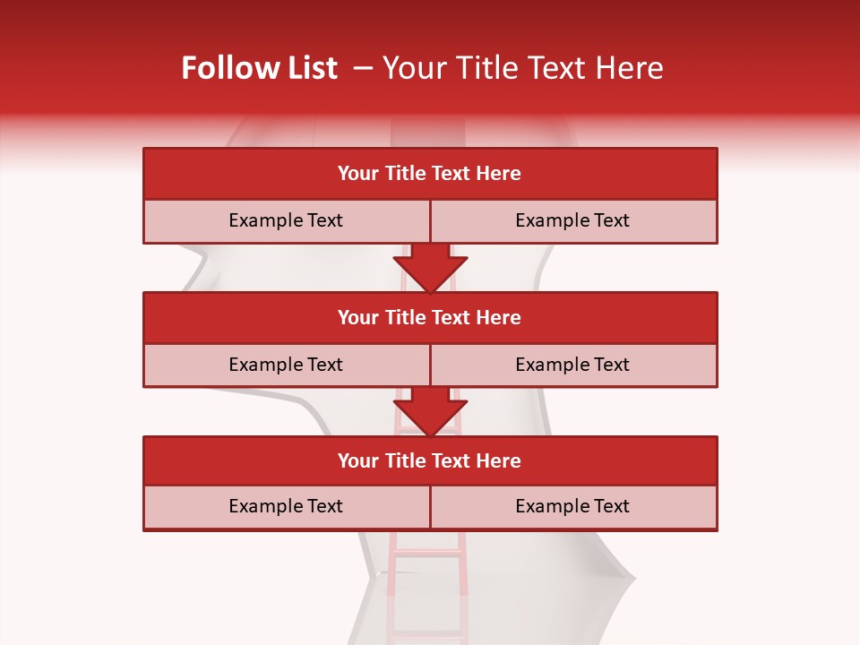 Path Stair Ladder PowerPoint Template