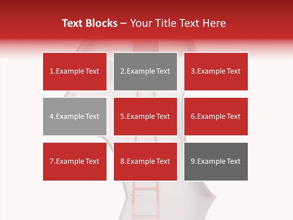 Path Stair Ladder PowerPoint Template