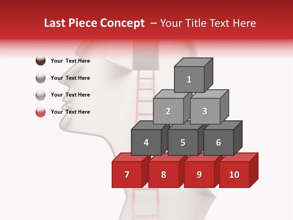 Path Stair Ladder PowerPoint Template