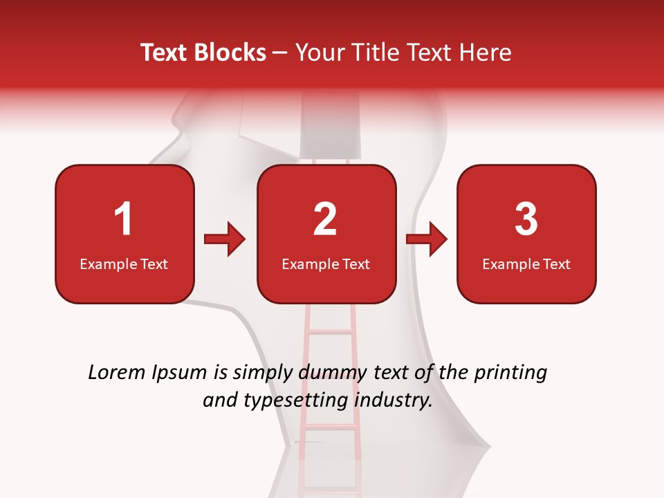 Path Stair Ladder PowerPoint Template