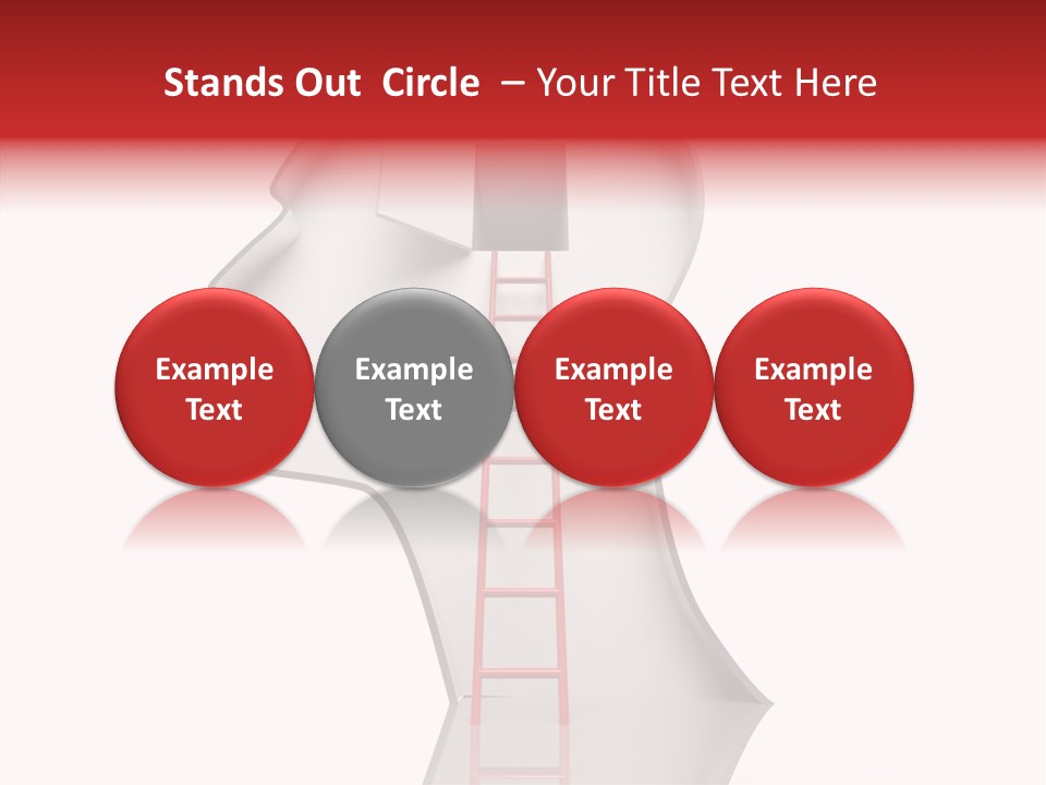 Path Stair Ladder PowerPoint Template