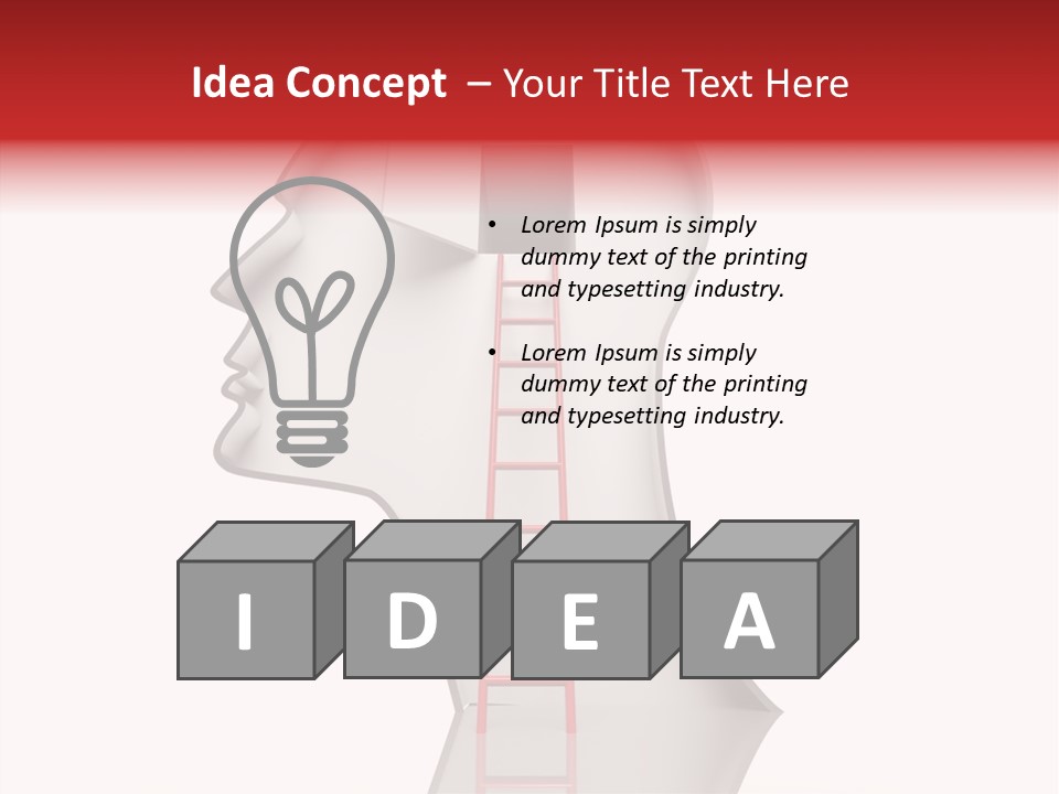 Path Stair Ladder PowerPoint Template