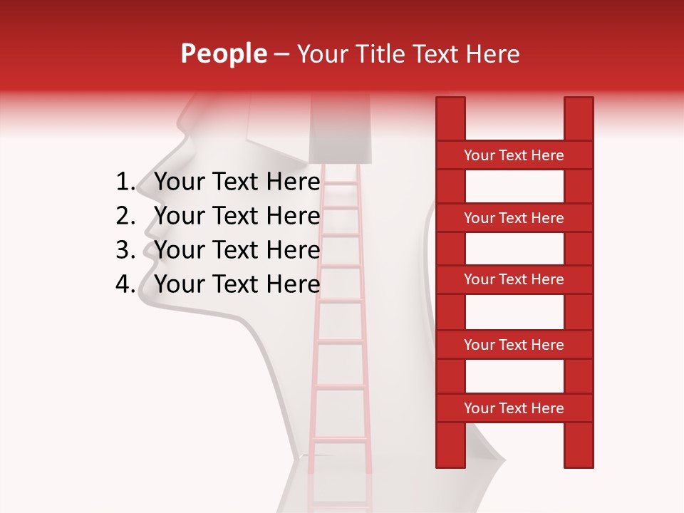 Path Stair Ladder PowerPoint Template