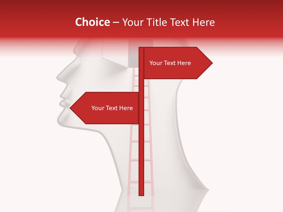 Path Stair Ladder PowerPoint Template