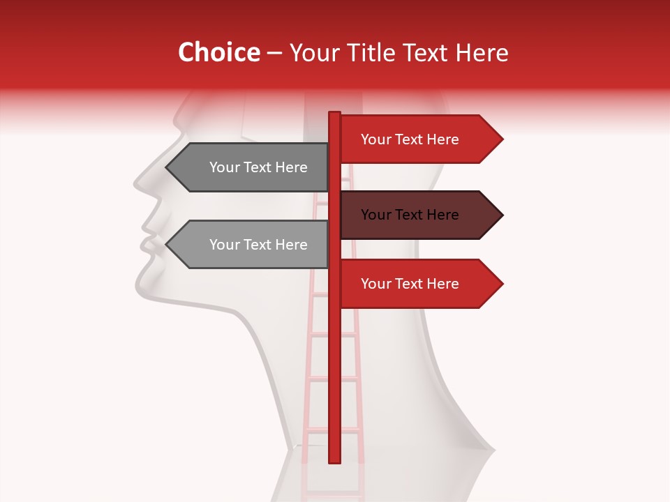 Path Stair Ladder PowerPoint Template