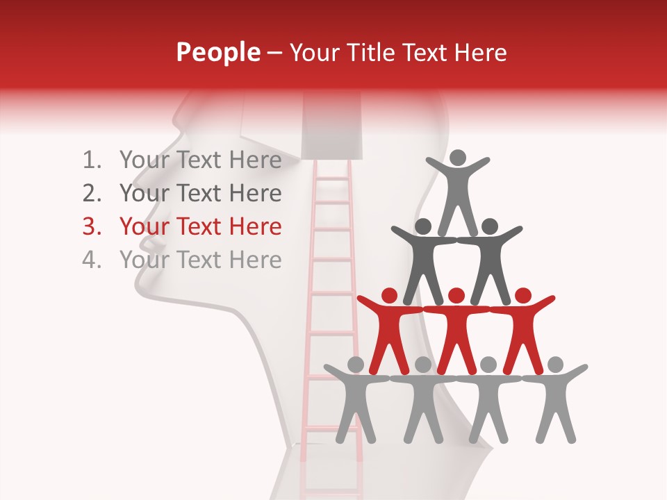 Path Stair Ladder PowerPoint Template
