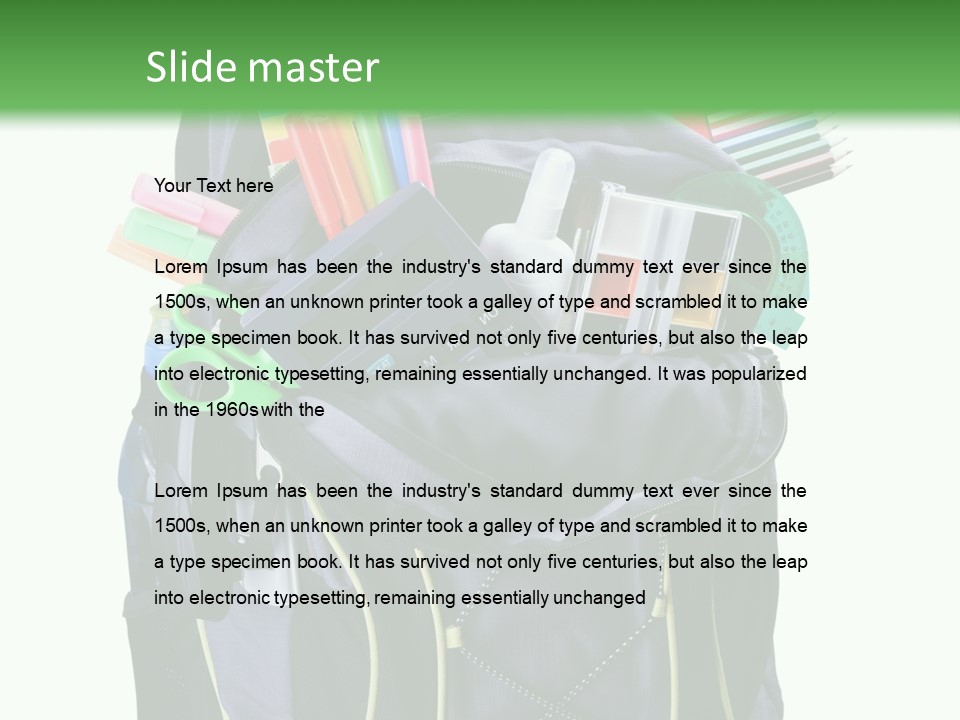 Equipment Board Isolated PowerPoint Template