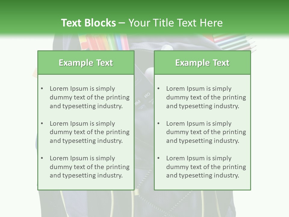 Equipment Board Isolated PowerPoint Template