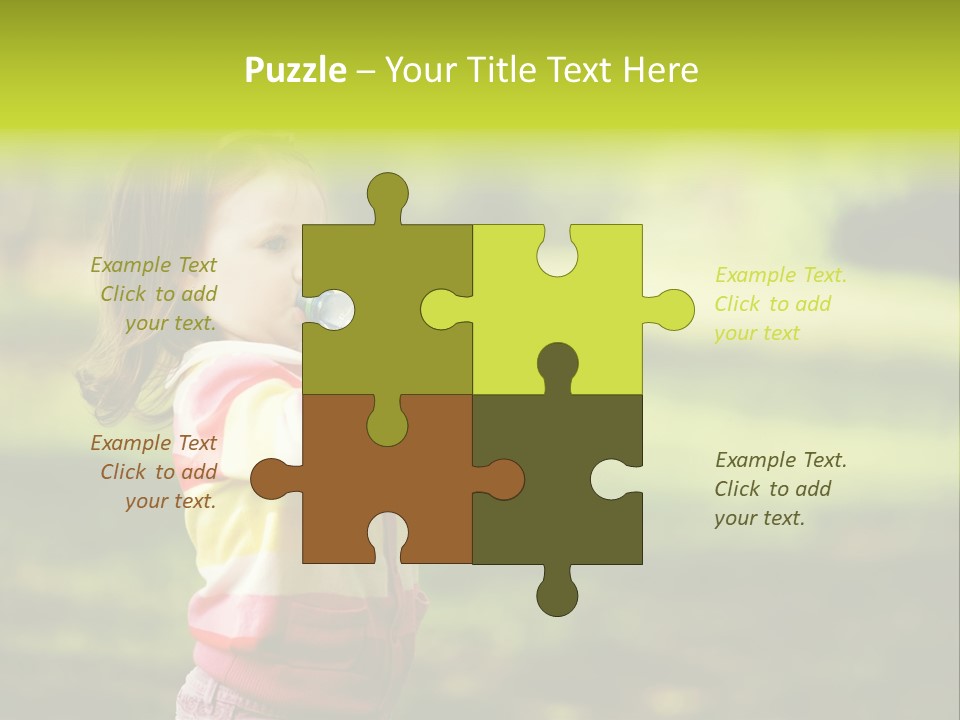 Closeup Bubbles Summer PowerPoint Template