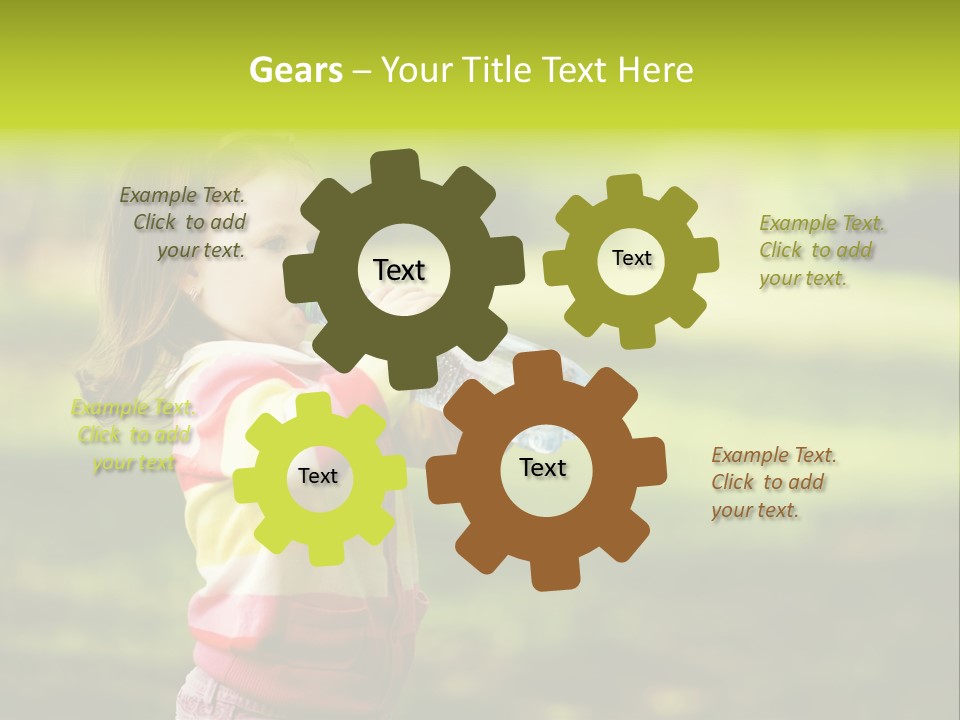 Closeup Bubbles Summer PowerPoint Template