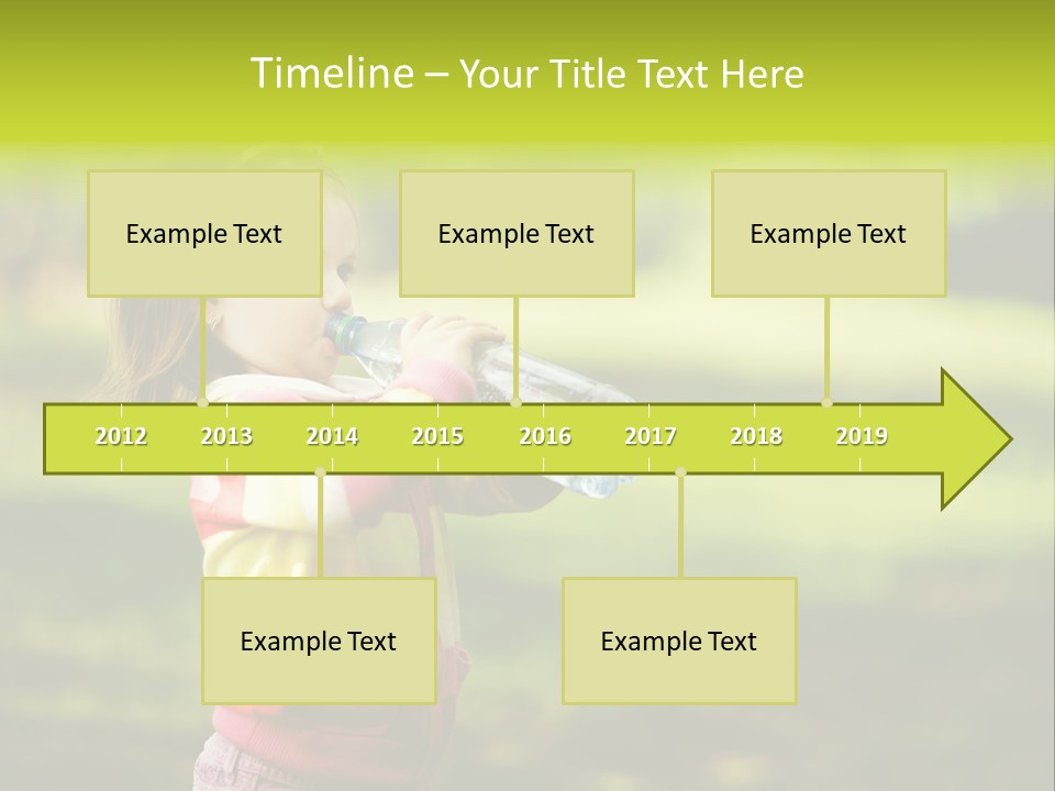 Closeup Bubbles Summer PowerPoint Template