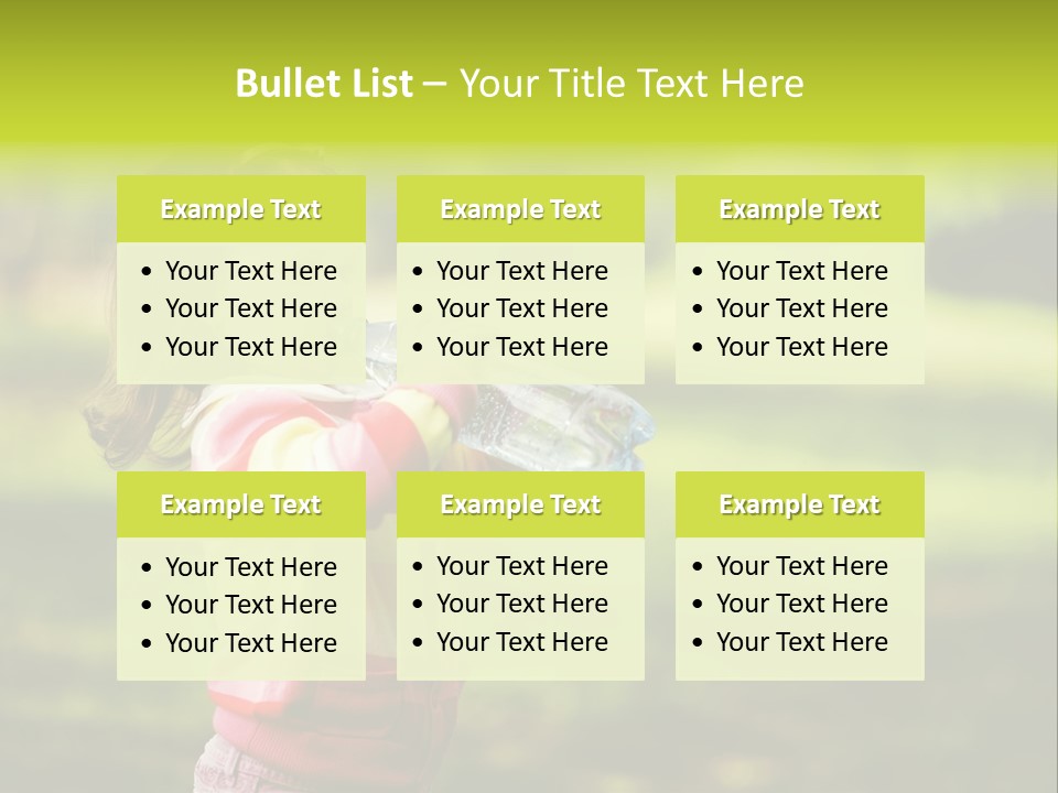 Closeup Bubbles Summer PowerPoint Template