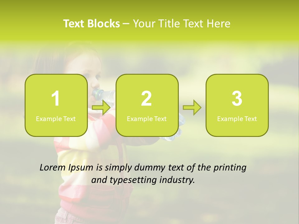 Closeup Bubbles Summer PowerPoint Template