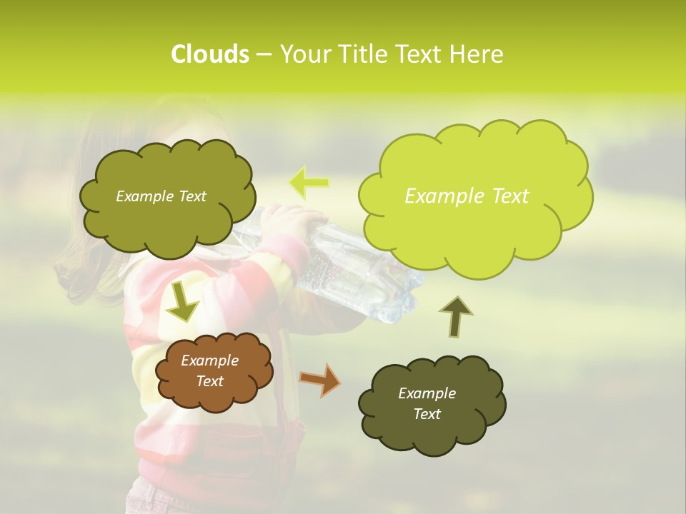 Closeup Bubbles Summer PowerPoint Template