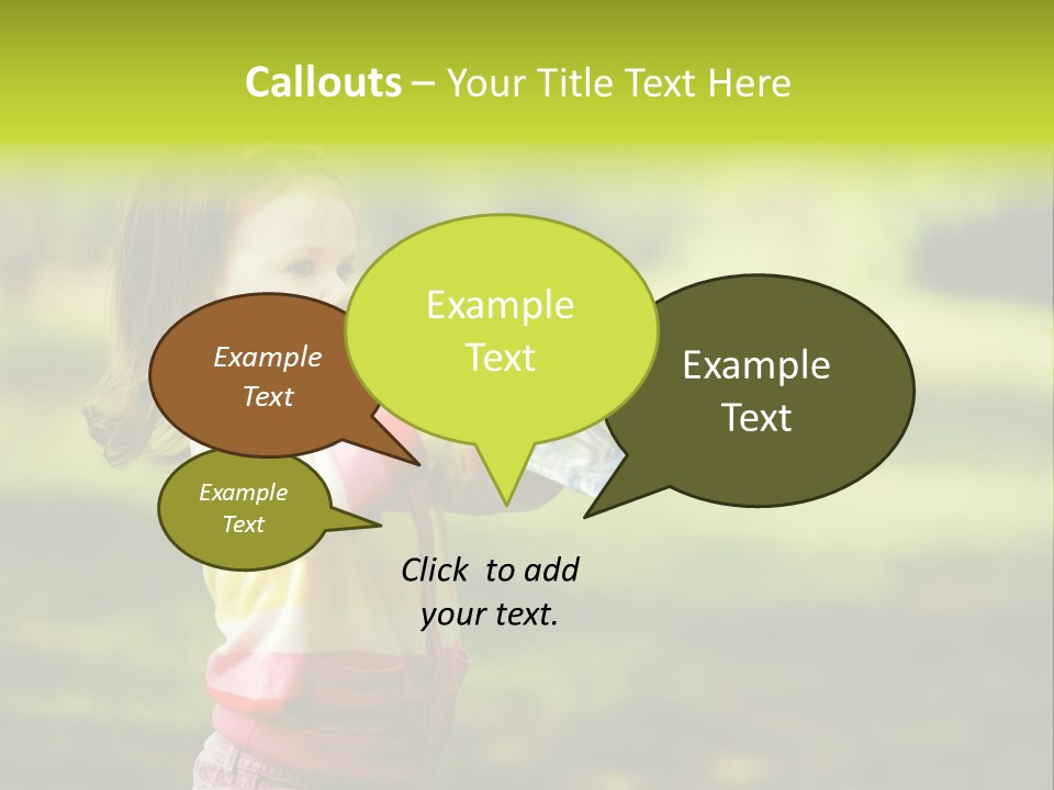 Closeup Bubbles Summer PowerPoint Template