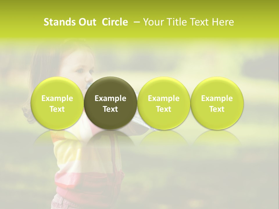 Closeup Bubbles Summer PowerPoint Template