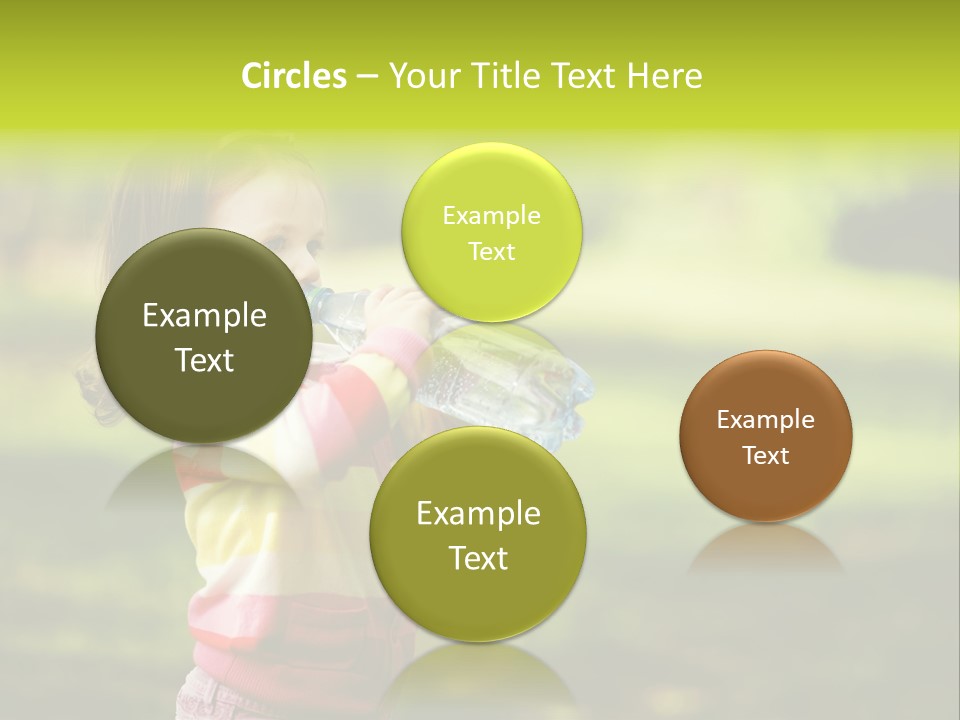Closeup Bubbles Summer PowerPoint Template
