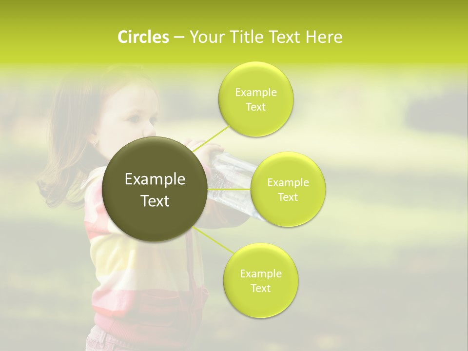 Closeup Bubbles Summer PowerPoint Template