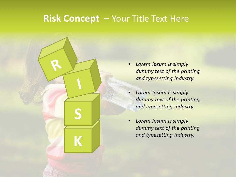 Closeup Bubbles Summer PowerPoint Template