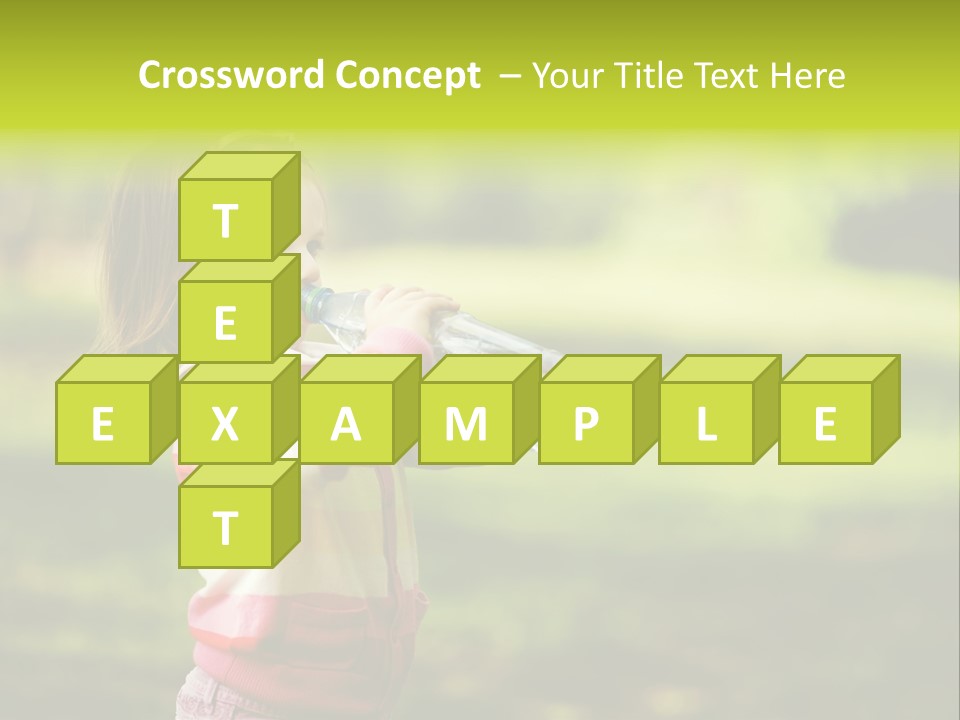 Closeup Bubbles Summer PowerPoint Template