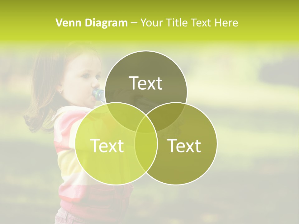 Closeup Bubbles Summer PowerPoint Template