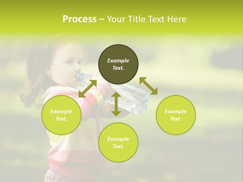 Closeup Bubbles Summer PowerPoint Template