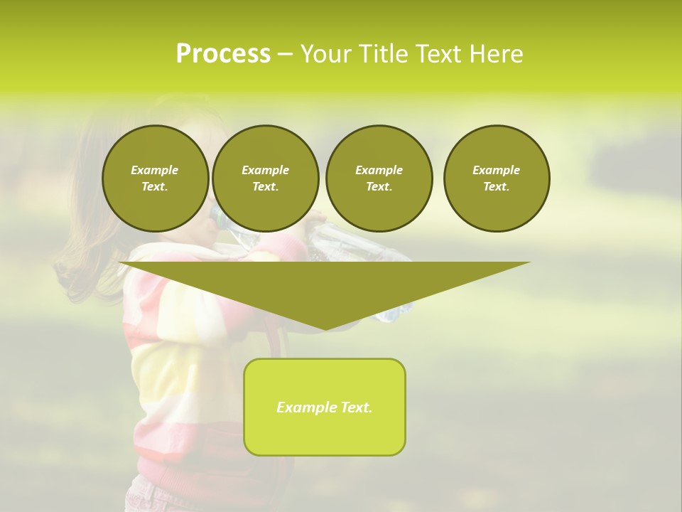 Closeup Bubbles Summer PowerPoint Template