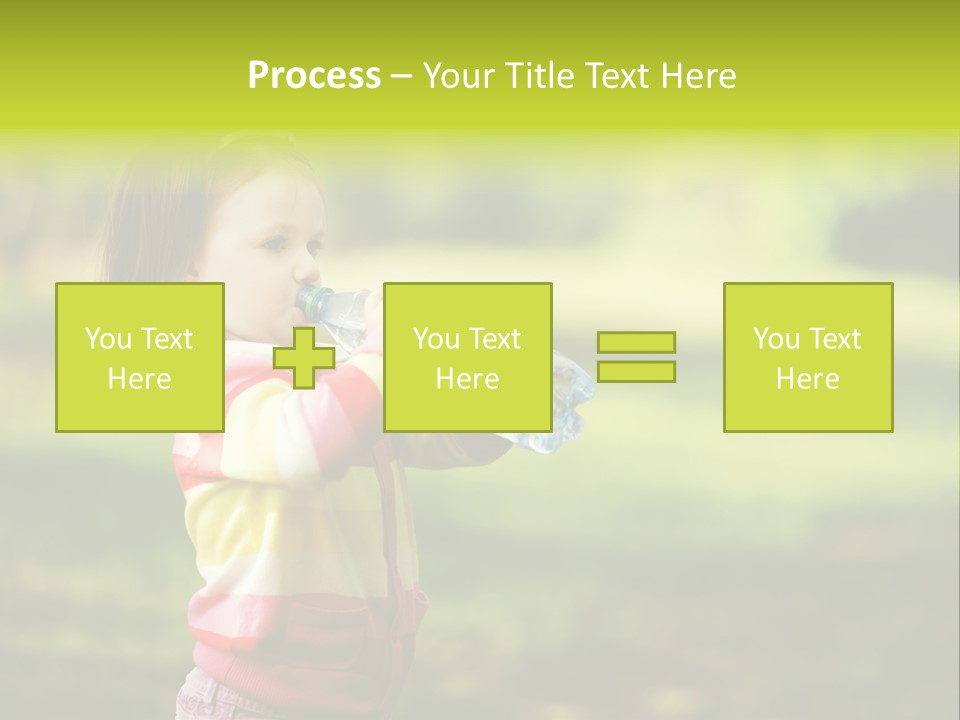 Closeup Bubbles Summer PowerPoint Template