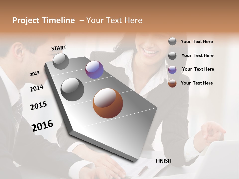 Young Success Achievement PowerPoint Template
