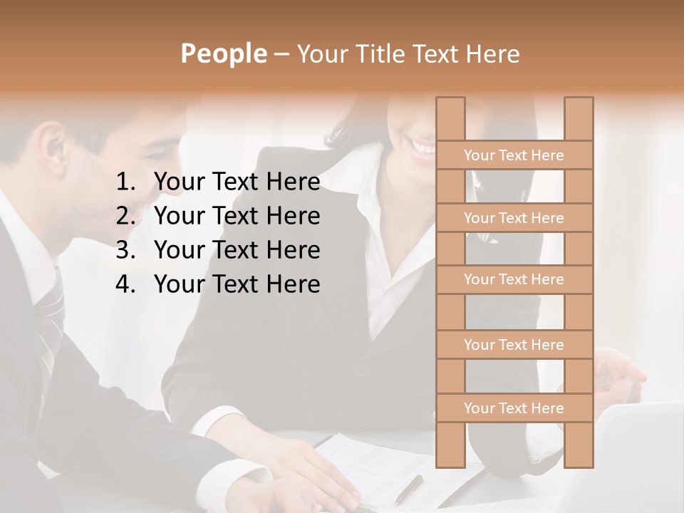Young Success Achievement PowerPoint Template
