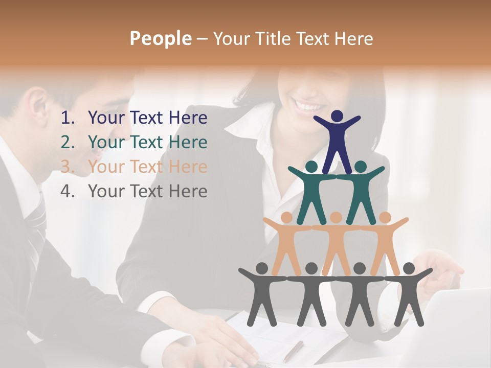 Young Success Achievement PowerPoint Template